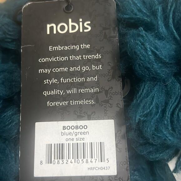 NWT NOBIS BOOBOO BLUE/GREEN‎ HAT - Picture 7 of 7